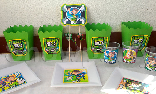 Toppers do Ben 10  Aniversário do ben 10, Festa de aniversário da